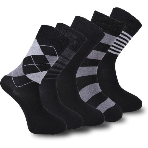 Kalanka-Lot De 5 Paires De Chaussettes Professionnelles De Qualité Supérieure Pour Homme 43-46 - Chaussettes Pour Homme 39-42 En Coton Respirant Confortable Et Durable Pour Le Quotidien
