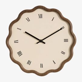 Horloge murale Axley en MDF Ø35 cm Brun Caramel