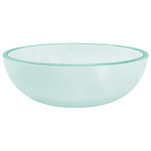 vidaXL Lavabo Verre trempé 35x12 cm Dépoli