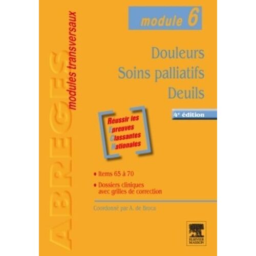 Douleurs - Soins Palliatifs - Deuils - Module 6