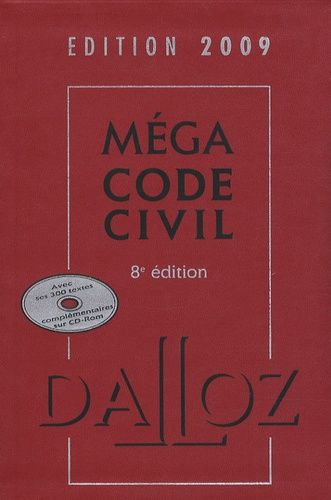 Méga Code Civil 2009 (1 Cd-Rom)