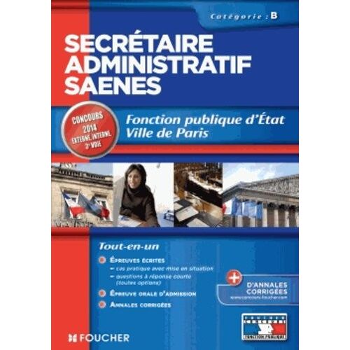 Secrétaire Administratif Saenes - Fonction Publique D'etat Ville De Paris