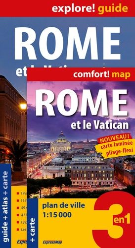 Rome Et Le Vatican - Guide + Atlas + Carte 1/15 000