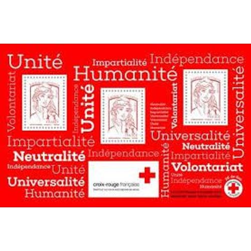 Au Profit De La Croix Rouge : Les Valeurs De La Croix Rouge Avec La Marianne De Ciappa Et Kawena Bloc Feuillet 140 Année 2017 N° 5016 Yvert Et Tellier Luxe