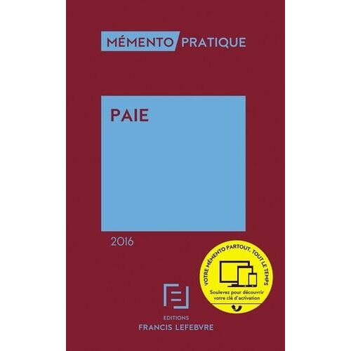 Paie - Edition 2016