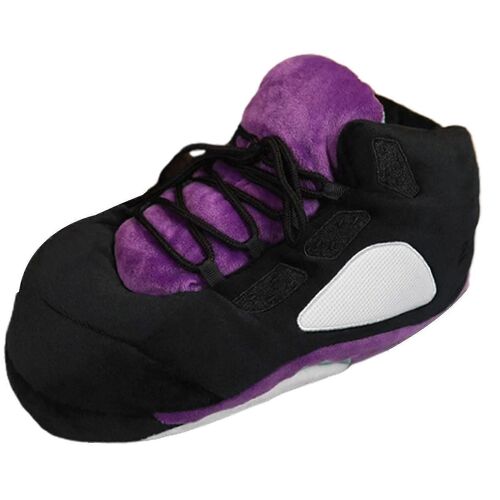 Hiver Coton Cartoon Chaussures Peluche Mousse Chaude Chaussures Super Mignon Home Pantoufles-Adulte-A5 Violet-Unisexe
