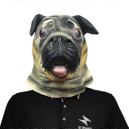 Masque De Chien Harpie, Couvre-Chef En Latex Shar Pei, Masque Mignon Halloween Masque En Latex