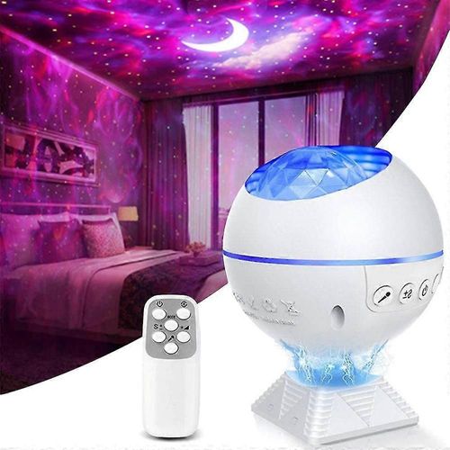 Projecteur de ciel étoilé à motif d'eau dynamique, éclairage nébuleux, atmosphère laser, pour la maison, la chambre à coucher, idéal pour la nuit