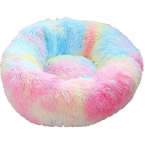 Lit Pour Chien Lit Rond En Peluche Pour Chat, Lit Pour Chiot Lavable Doux, Joli Lit Pour Animaux De Compagnie Pour Petits Chiens Et Chats Lit Pour Animaux De Luxe 60cm