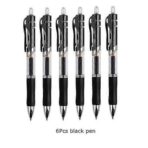 Stylos Gel De Papeterie Japonais | Gel Pen Écriture Japonaise | Stylo Japonais Fournitures Scolaires - Stylos Gel --6 Stylos Noirs