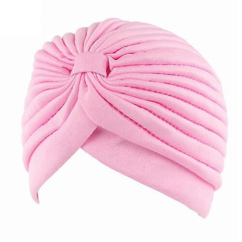 Bonnet Turban Uni Pour Femme, Couvre-Chef, Bonnet Chimio-Adulte-Rose-Femelle