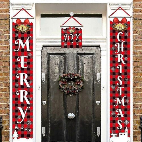 Décorations suspendues de Noël pour la maison Extérieure Intérieur Mur Intérieur Porte d'Entrée Décor