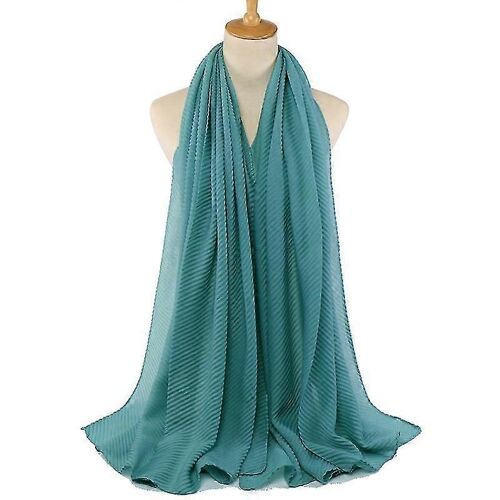 Evago Nouveau Hoofddoek Moslima Coton Lin Écharpe Femmes Twill Tête Foulards Crinkle Hijab Chapeau Africain Femme Coiffe Islamique Turban-14 Hijeb-Adulte-Femme