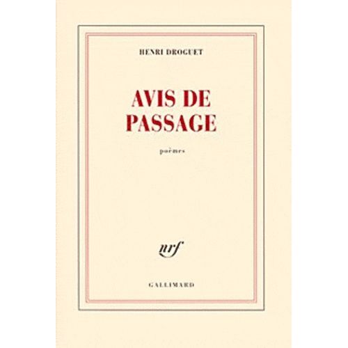 Avis De Passage