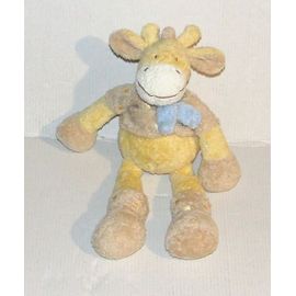 doudou girafe écharpe bleu nicotoy