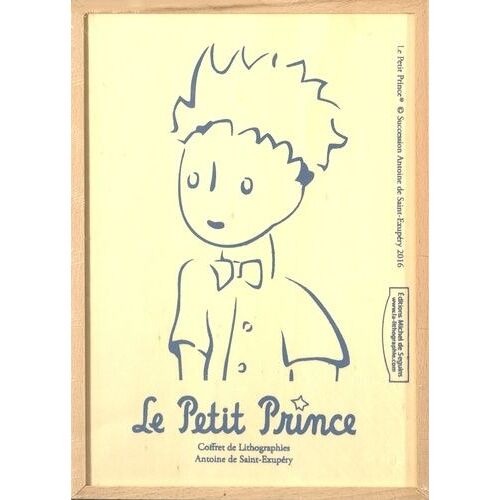 Le Petit Prince - Coffret 9 Lithographies + 2 Figurines En Étain