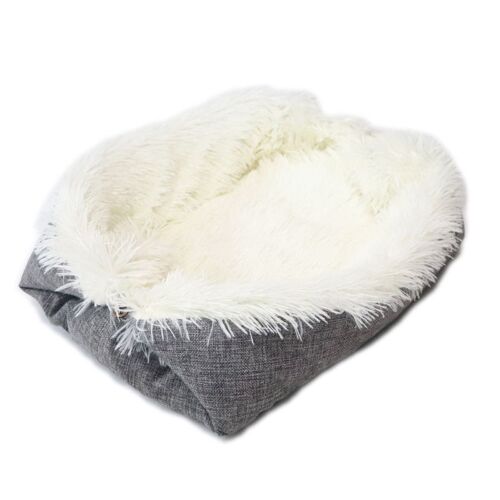 H7ea-Canapé-Lit En Peluche Doux Et Confortable Pour Chat, Joli Tapis, Cadeau Pour Propriétaire D'animal De Compagnie, Automne, Hiver, Snooze Chaud
