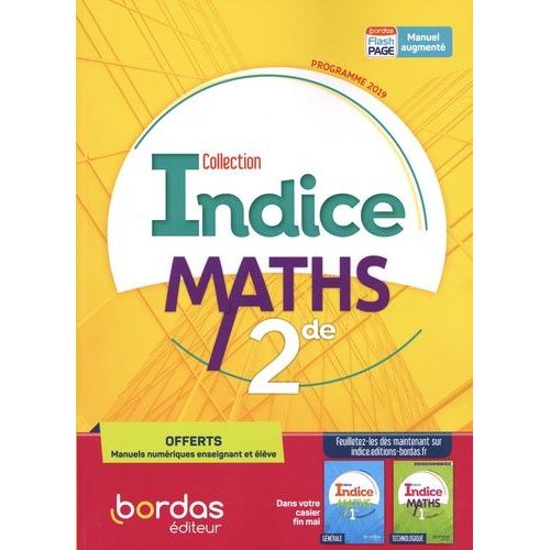 Maths 2de Indice - Specimen Enseignant