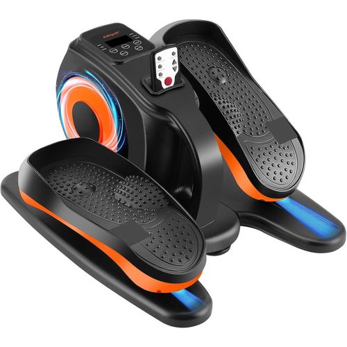 Vélo Elliptique Électrique,Elliptique De Bureau Avec Écran Lcd Et Télécommande,Portable Pédalier Electrique Rééducation De Adultes Et Personnes Âgées