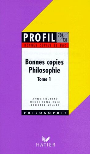 Bonnes Copies Philosophie - Tome 1