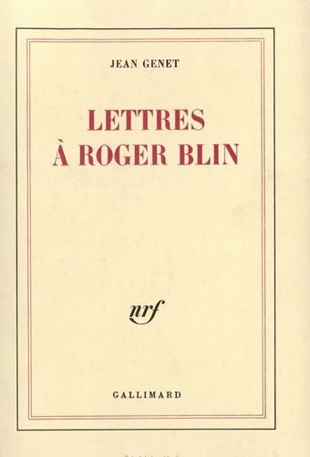 Lettres À Roger Blin