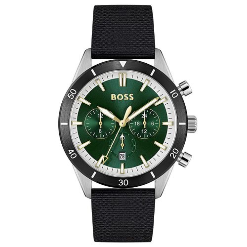 Hugo Boss Montre Noir Chronographe Hommes Santiago 1513936