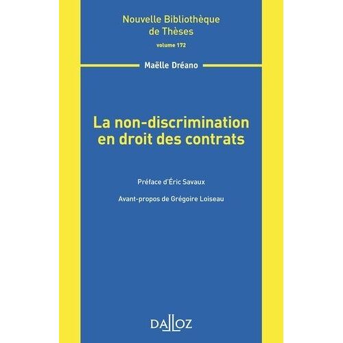 La Non-Discrimination En Droit Des Contrats