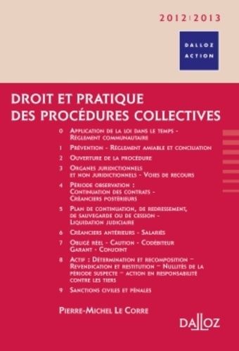 Droit Et Pratique Des Procédures Collectives 2012/2013