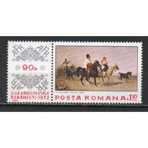 Timbre-Poste De Roumanie