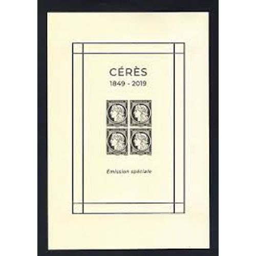 73ème Salon D'Automne Et 170ème Anniversaire De Cérès Bloc Feuillet 147 Année 2019 N° 5361e Yvert Et Tellier Luxe