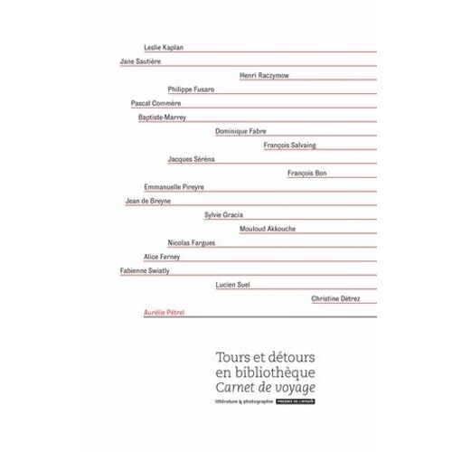 Tours Et Détours En Bibliothèque - Carnet De Voyage