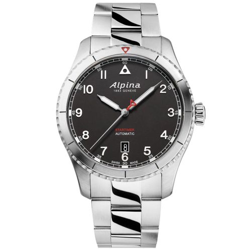 Alpina Montre Argent Analogique Hommes Startimer Pilot Al-525bw4s26b