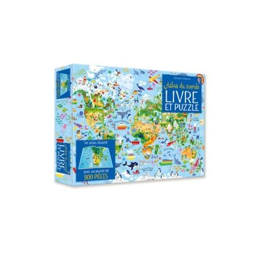 Atlas Du Monde - Coffret Livre Et Puzzle