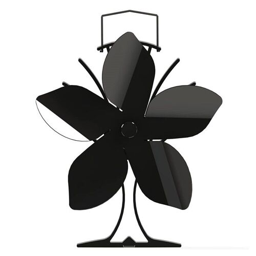 705b - Ventilateur de Poêle à Bois, Mini Brasseur'Air à 5 Pales pour Cheminée et Insert, Ventilateur Écologique et Silencieux Favorisant la Distribution Efficace de Chaleur