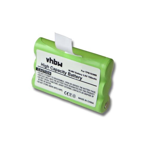 vhbw Batterie compatible avec TopCom 1030, 1020, 1010 moniteur bébé, babyphone (700mAh, 3,6V, NiMH)
