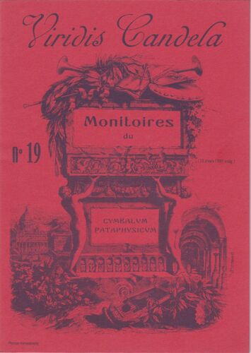 Viridis Candela Monitoires N°19- Alfred Jarry Les Jours Et Les Nuits Essai D'iconologie Documentaire Du Roman D'un Déserteur