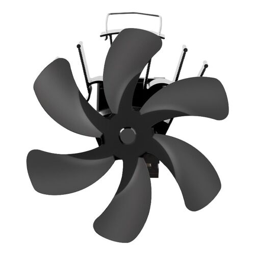 Ventilateur - Ventilateur de cheminée mural à 6 lames, poêle à bois, Ecofan, silencieux, Distribution de chaleur efficace