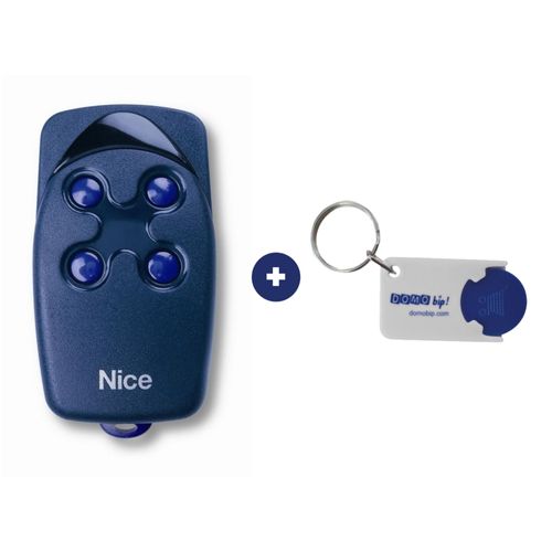 Télécommande Nice Flo 4 + 1 Porte-clés DOMOBIP