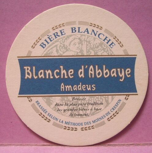 Sous-Bock Blanche D' Abbaye Amadeus - Brassée Selon La Méthode Des Moines De Crespin