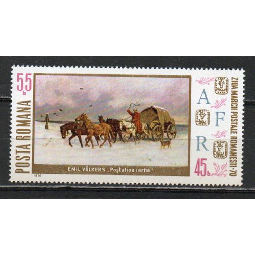 Timbre-Poste De Roumanie