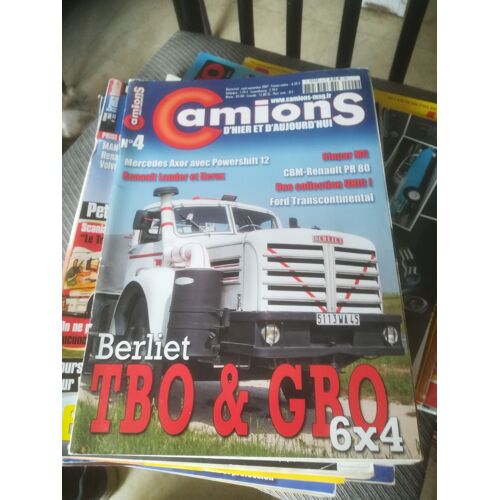 Camions D Hier Et D Aujourd Hui 4 De 2007 Mc Sinpar,Bedford Mwd,Cbm Renault Pr80s,Sabard,Ford Transcontinental,Tbo Berliet,Gbo 6x4,Renault Lander,Kerax,Mercedes Axor,Gmc Hydrovac