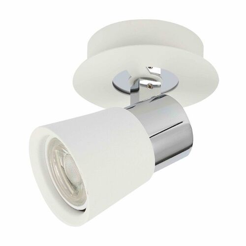 Projecteur Gu10 Iris Blanc Et Chrome Cr 43-135-01-000