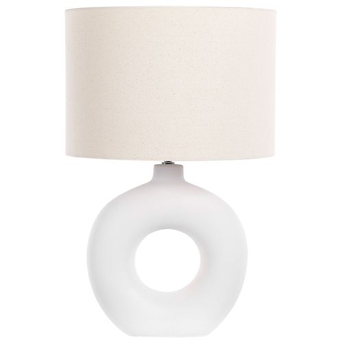Lampe À Poser Venta Céramique Blanc