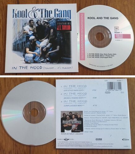 Cd Single Kool & The Gang Feat.J.T.Taylor " In The Hood " 3 Titres 1996 France
