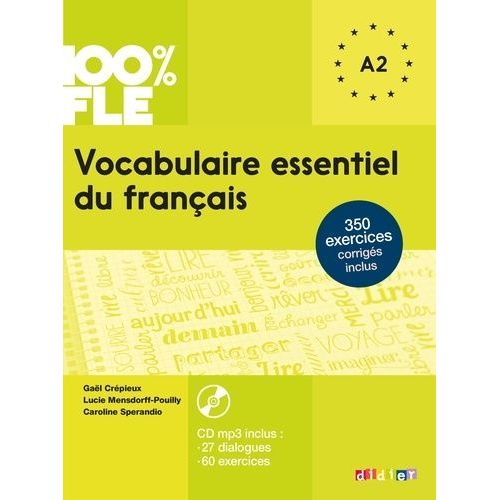 Vocabulaire Essentiel Du Français Niveau A2 (1 Cd Audio Mp3)