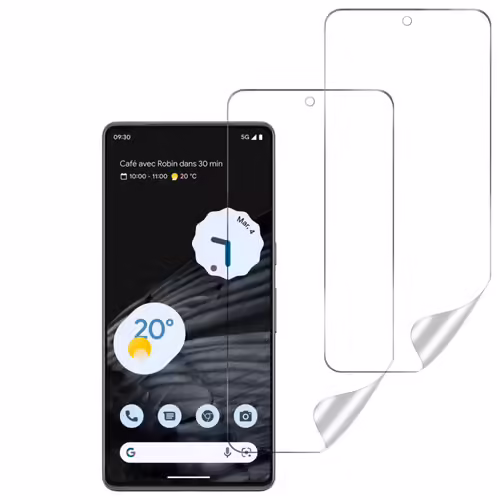 Protection Ecran en Plastique pour Google Pixel 7 PRO [Pack 2] Protecteur Hydrogel Resistant Anti Rayure Ultra Mince Phonillico©