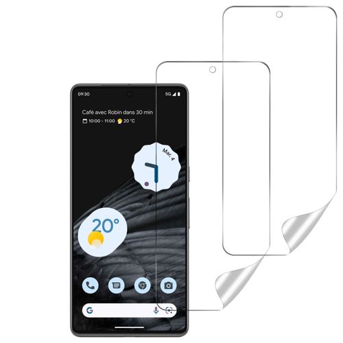 Protection Ecran en Plastique pour Google Pixel 7 PRO [Pack 2] Protecteur Hydrogel Resistant Anti Rayure Ultra Mince Phonillico©