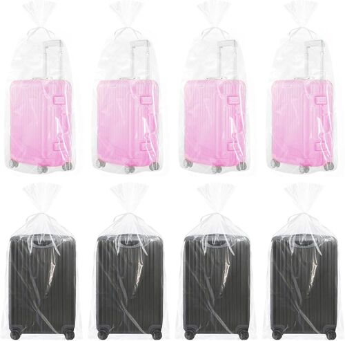 SJZG-Lot De 8 Sacs De Rangement Extra Larges En Plastique Avec Ruban Pour Meubles, Bagages, Chaises De Bureau - 90 X 120 Cm