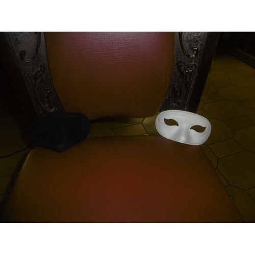 Masque Loup Blanc Et Noir Lot De 2