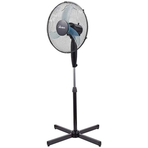 Ardes Penny AR5AM40P Ventilateur de sol sur pied, hauteur réglable, 3 lames de 40 cm avec oscillation, base large 60 cm et 3 vitesses